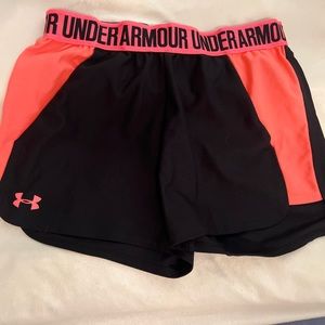 Under Armour loose athletic shorts.